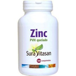 ZINC PVH QUELADO 25 MG. 100 CAPSULAS SURA VITASAN